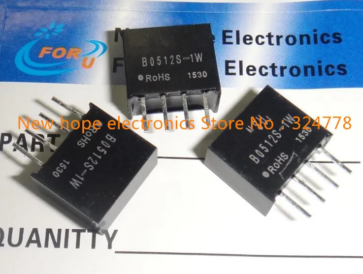 

DC-DC B0512S-1W SIP DC-DC 12V NEW Boost power module 5V turn 12V isolation