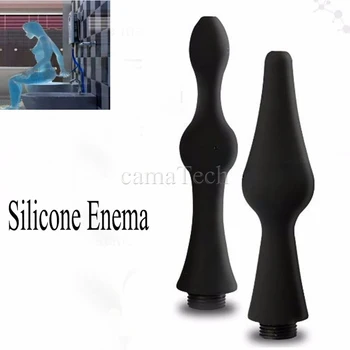 

camaTech Silicone Cleaning Anal Plug Shower Enema Bulb Douche Nozzle Tip Vagina Syringe Cleaner Head Enemator System Attachment