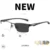 Новые солнцезащитные фотохромные очки для близорукости, оптические мужские очки для студентов, близорукость, очки по назначению, оправа, половина обода-1,0-4,0 - изображение