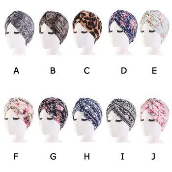 

Fashion Women Summer Chiffon Ruffle Cancer Chemo Hat Beanie Scarf Islamic Turban Head Wrap Cap Bandana Headwear Muslim Hat