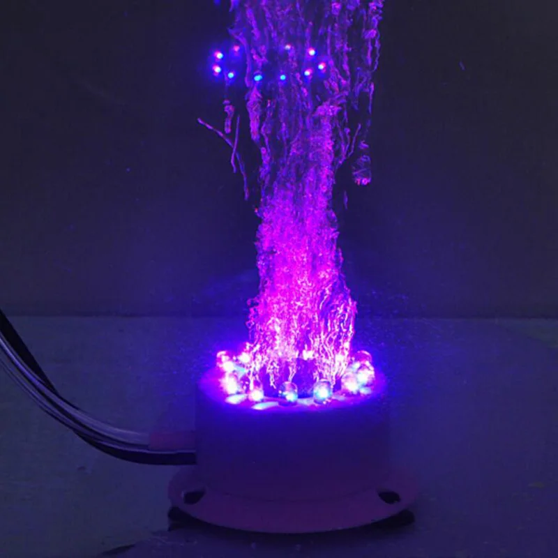 

1PC Colorful LED Submersible Bubble Aquarium Air Stone Light Connect Air Pump Mini Fish Tank Mini Aquarium Decoration
