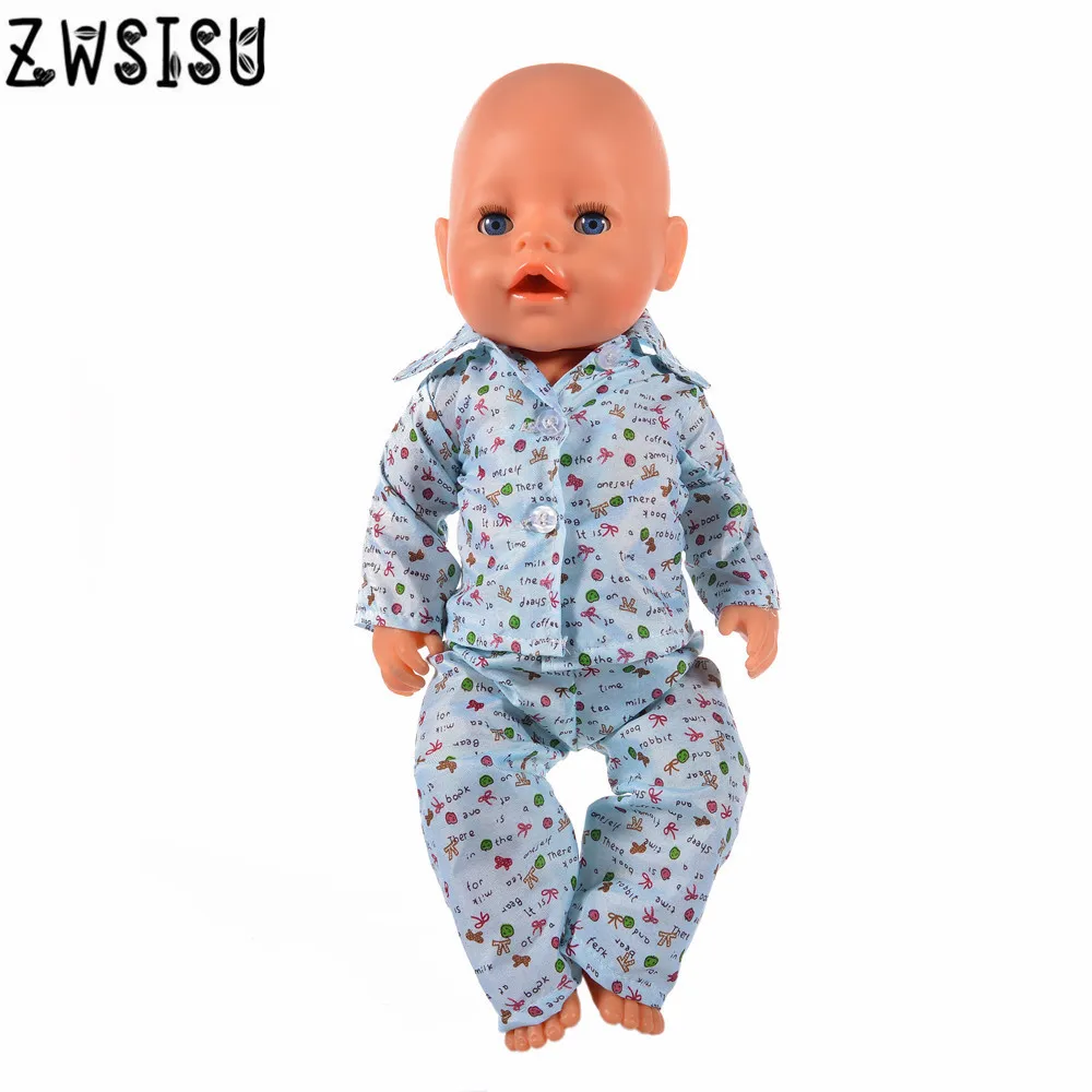 Кукольная одежда 15 шт. пижамы для 18 дюймов американская кукла и 43 см кукла для поколения игрушек