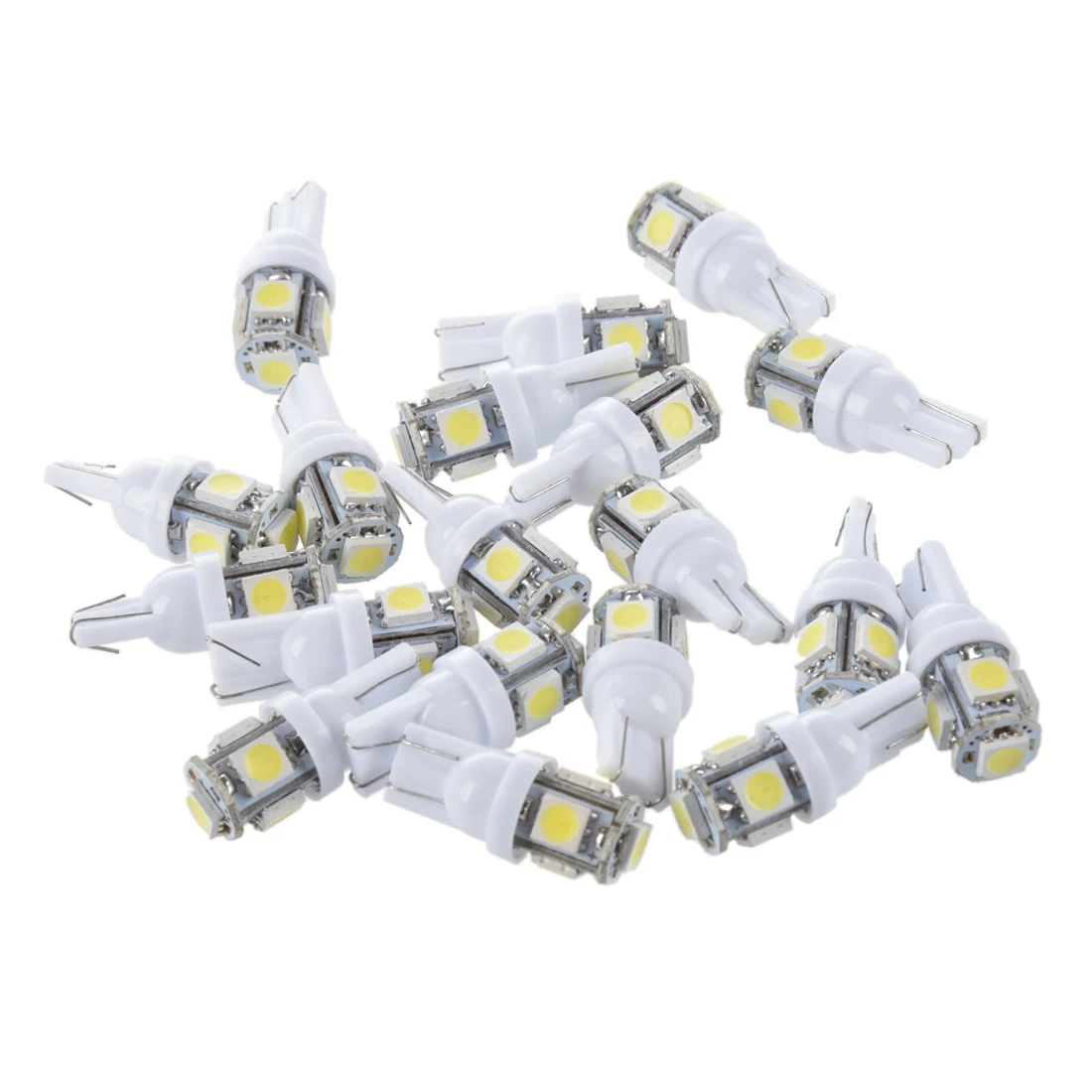 

20pcs T10 194 168 W5W 5 5050 SMD LED light bulb xenon white car taillight