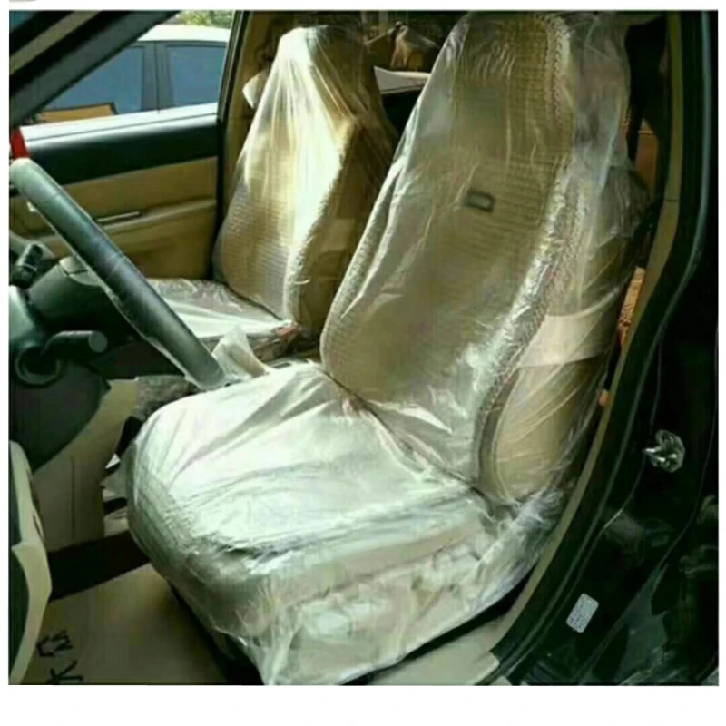 

10pcs Car Seat Disposable Cover Plastic Vehicle Maintenance Waterproof Vehicle Car Seat Covers Prevent Dust Dirt
