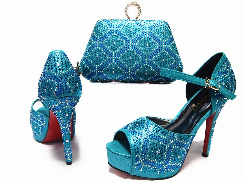 2016 Italian Shoes With Matching Bags High Quality African Shoes And Bags Set With Fashion Design