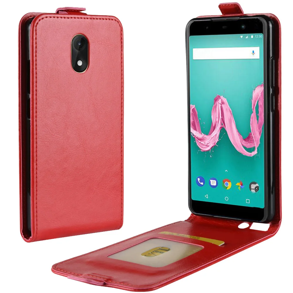 Чехол для телефона Wiko Lenny 5 4 Plus plus задняя крышка флип кейс из искусственной кожи