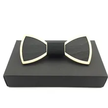 Новогодние галстуки для мужчин из полой древесины с бантом свадебные костюмы деревянная бабочка-бабочка форма Bowknots Gravatas узкий галстук ювелирные изделия