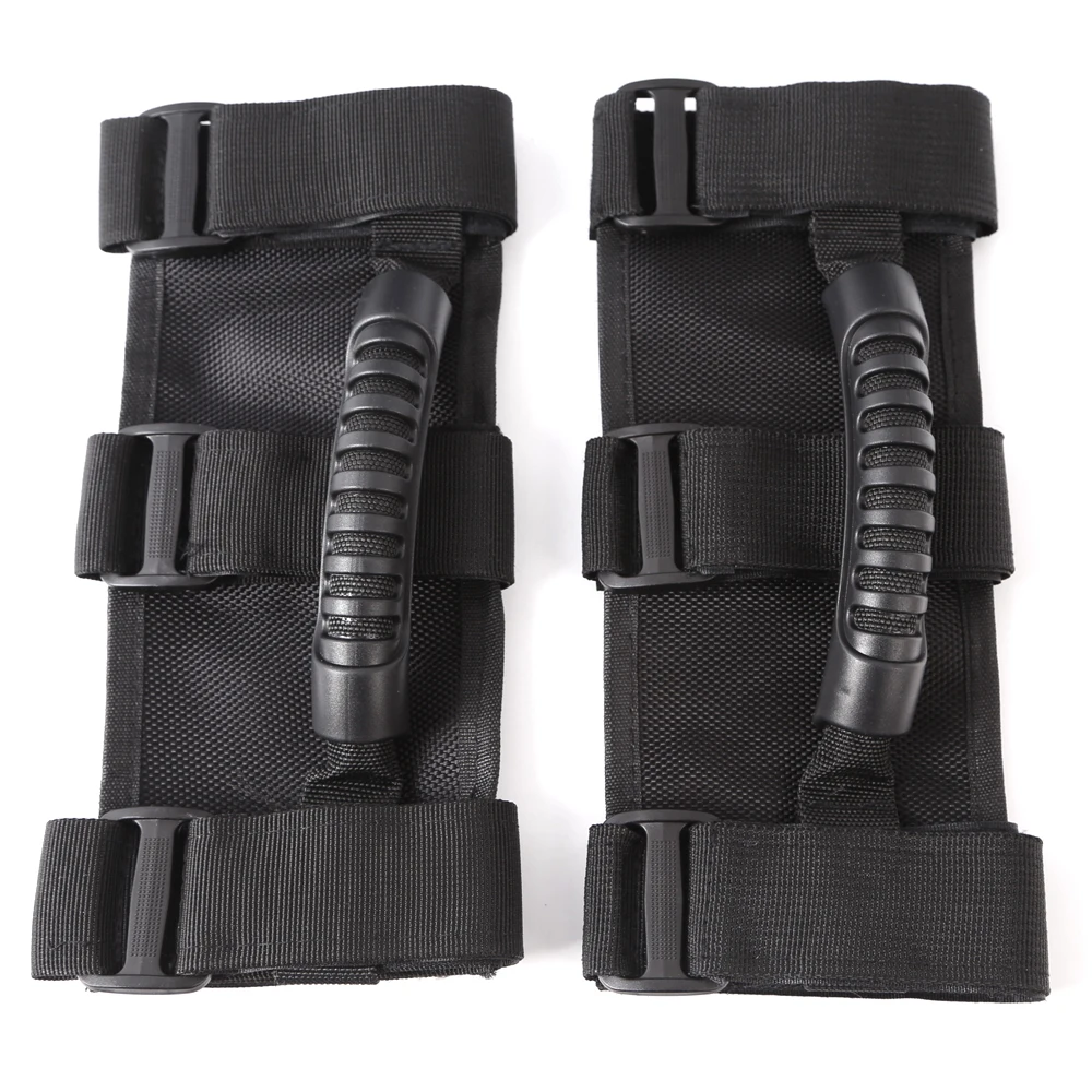 

WHDZ 2pcs Roll Bar Mount Side Grab Handles Off Road Accessories for Jeep Wrangler JK CJ TJ Auto Armrest Interior Car-Styling