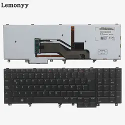 Латинский Клавиатура для ноутбука Dell E6520 Teclado E6530 E6540 E5520 E5520M E5530 с подсветкой указатель