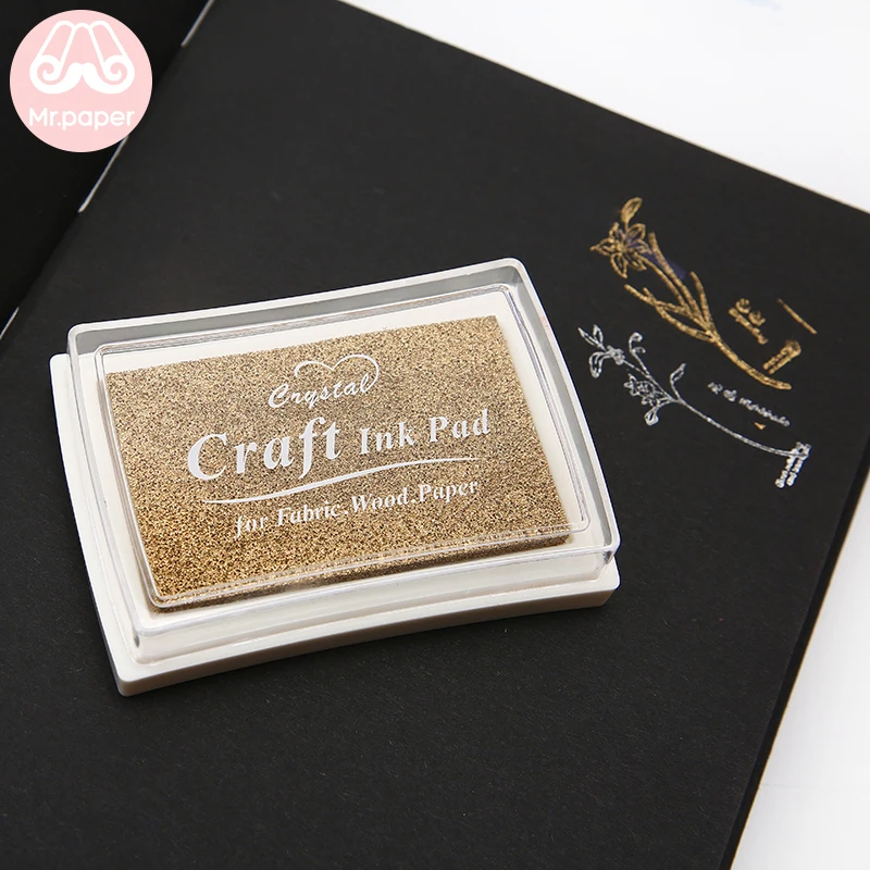 Mr Paper 15 Colors Inkpad Handmade DIY Craft Oil Based Ink Pad for Fabric Wood Paper Scrapbooking Ink pad Finger Painting 6 Mr Paper 15 Colors Inkpad Handmade DIY Craft Oil Based Ink Pad for Fabric Wood Paper Scrapbooking Ink pad Finger Painting 6