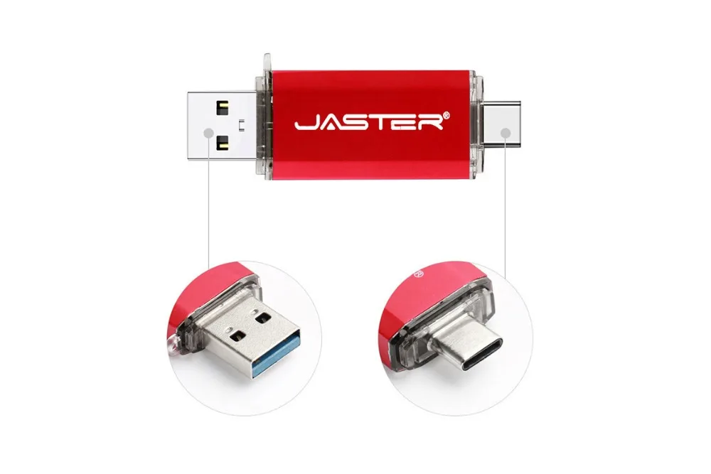 JASTER USB 3,0 type-C OTG USB флеш-накопитель 32 ГБ 16 ГБ флеш-накопитель двойной разъем для cumputer/смартфон памяти мини USB флешка