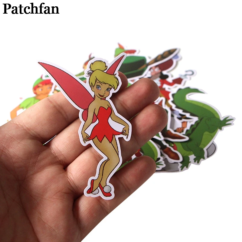 Patchfan 19 шт. Питер Пэн мультфильм забавные наклейки для скрапбукинга DIY ноутбук скейтборд мотоцикл домашние декоративные значки A2012