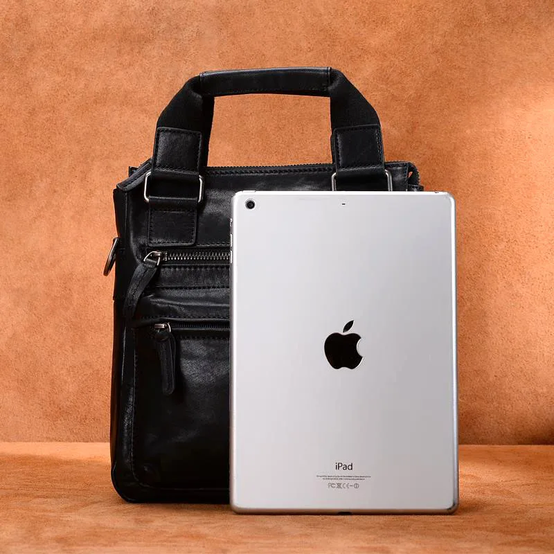 AETOO Handbag men's casual multi-function large-capacity shoulder bag Messenger bag first layer cowhide