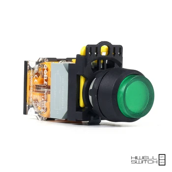 

5 OCS Push button switch Extended button LED Momentary Waterproof IP40 LA115-B1-11HD-G31