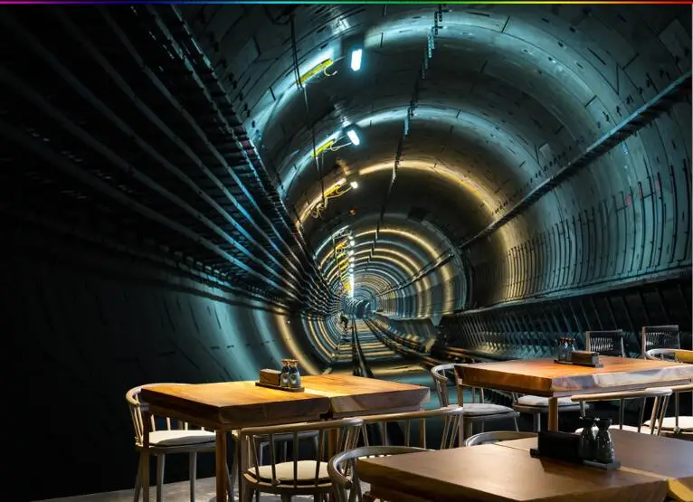 Beibehang модные Фэнтези абстрактные 3d расширенное пространство обои космический туннель Ресторан фон Настенные обои для стен 3 d