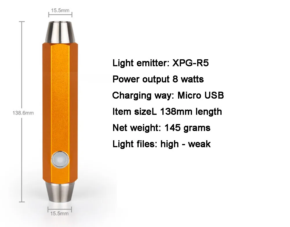 8 Вт белый светильник и желтый или УФ-светильник портативный светодиодный фонарь зарядка через USB Перезаряжаемый светодиодный светильник-вспышка ювелирный драгоценный камень