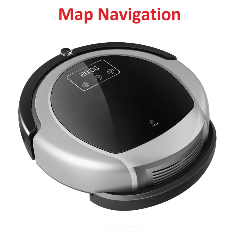 

WiFi Mobile App Control Automatic Vacuum Cleaner Robot B6009, 2D Map & Gyroscope Navigation,Memory,UV Lamp,Water Tank