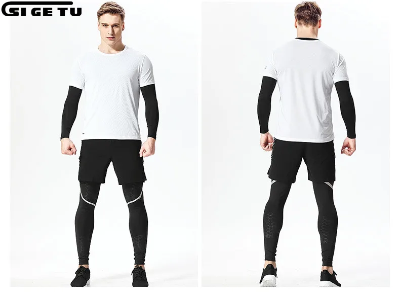 4 Stücke Herren Sport Anzüge Laufbekleidung Für Männer Kurze 4 Stücke Herren Sport Anzüge Laufbekleidung Für Männer Kurze