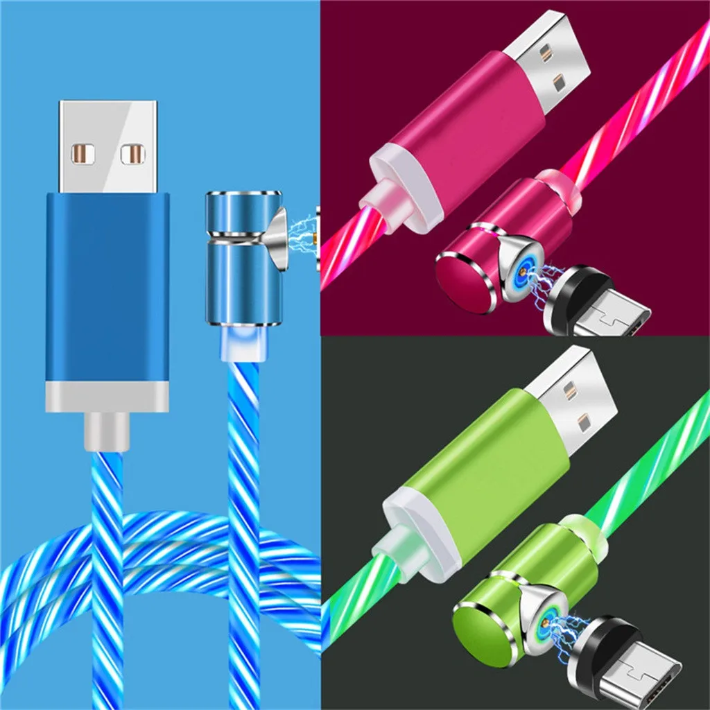 Flowing LED Magnetic Charging Cable