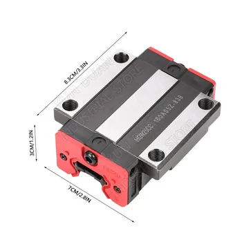 

HGW25CC Slider Block Flange Guide Linear Carriage for HGR25 HR25 Linear Railway 25mm width guide Replace HIWIN CNC