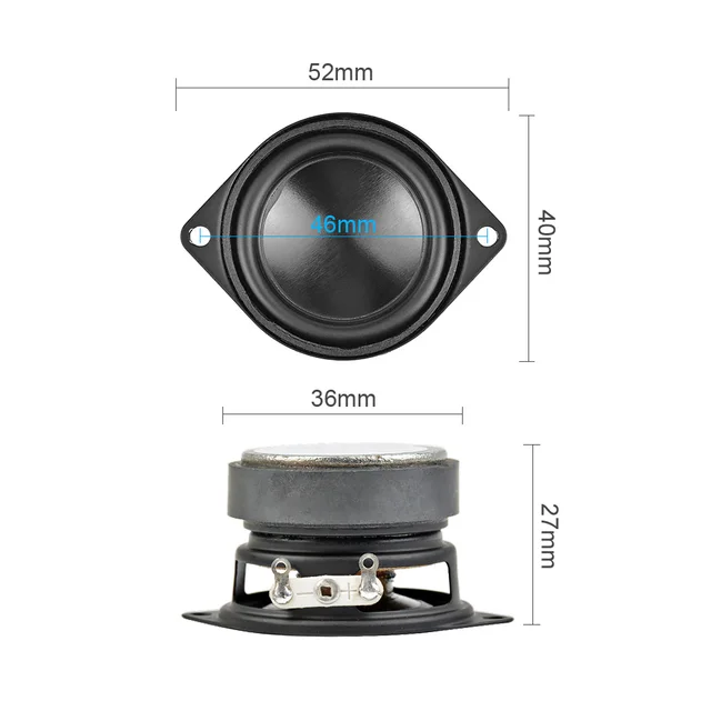 Aiyima 2PCS 1.5 inch Audio Speaker 8Ohm 10W Full Range Alto Woofer Mini Loudspeaker For Bluetooth Speaker DIY Home Theater