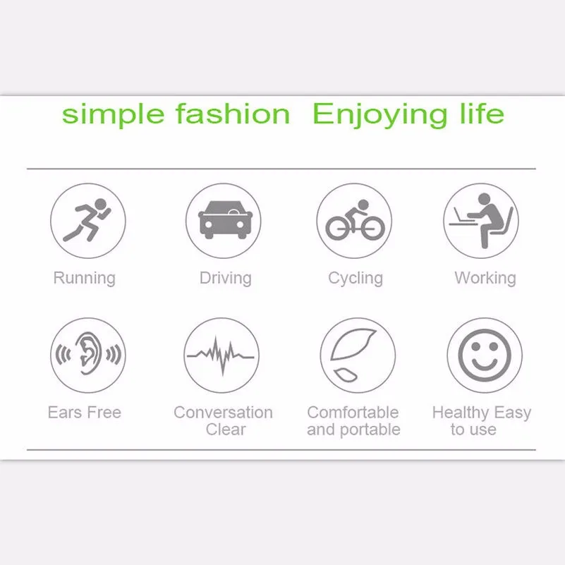 LonFine LF18 Smart Bluetooth 4.1 Bone Conduction Earpiece Headphone For IOS Android Bluetooth 4.1 LF-18 Stereo Bone Conduction Open Ear Wireless Sports Headset with NFC HIFI SoundCalling For IOS Android (2)