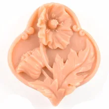 Форма «цветы» S520 Ремесло Искусство Силиконовые 3D форма для изготовления мыла ремесленные формы DIY свеча ручной работы пресс-формы