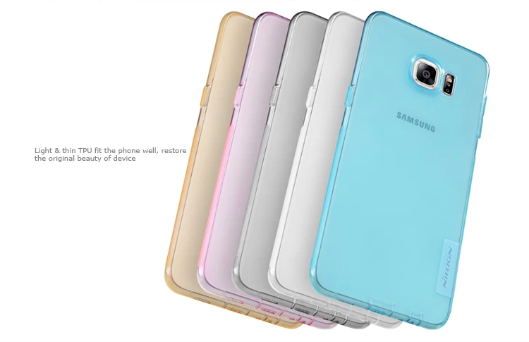 

NILLKIN Ultra Thin Transparent Nature TPU Case For Samsung GALAXY S6 edge Plus S6 Plus S Line Clear TPU Hard Soft Back Case