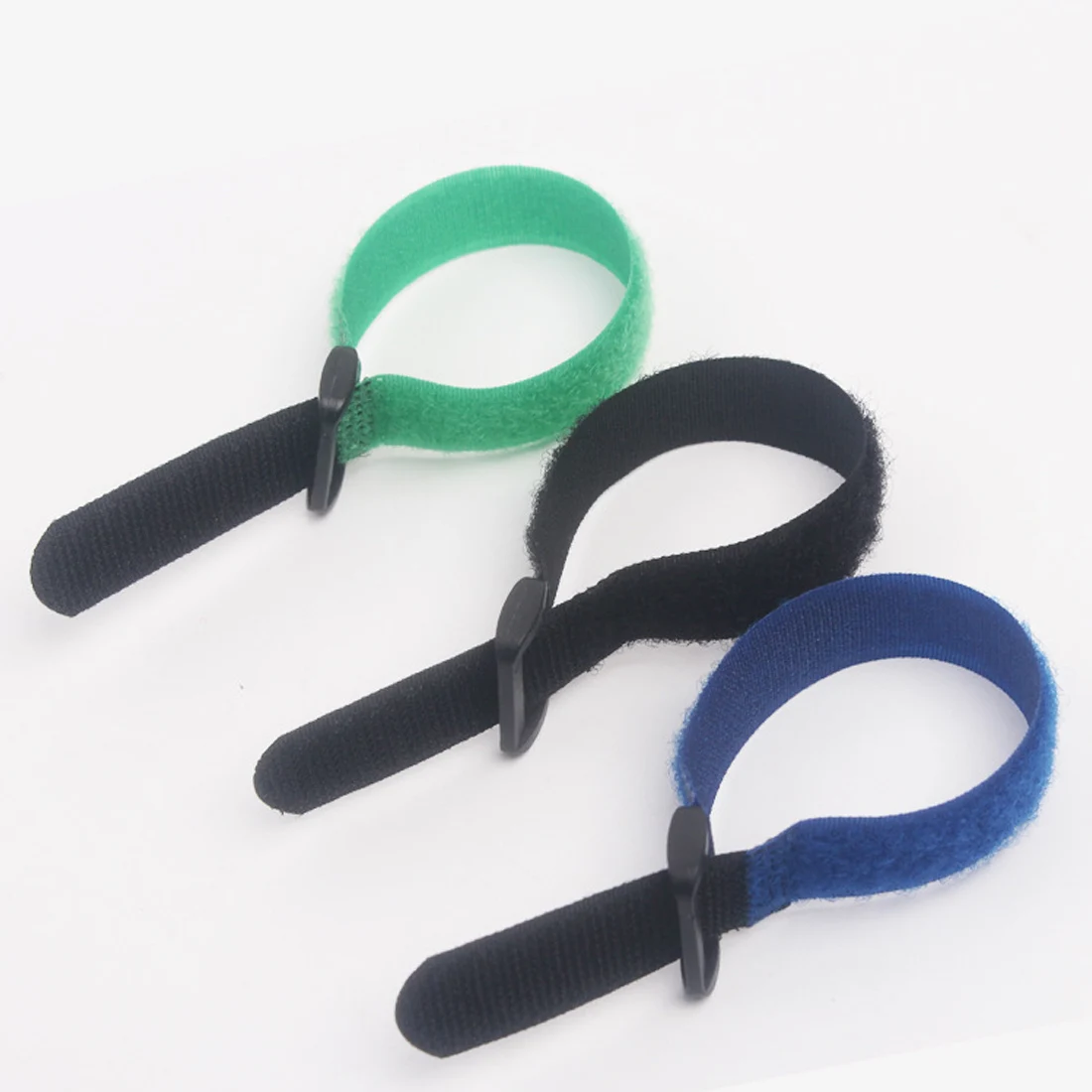 Nylon Fastener Hook and Loop Strap Cord Ties 20*200mm 10pcs Self