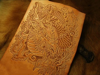 

Dragon pattern Hand-work unique design leather working tools carving punches stamp craft leather with leather carving tools