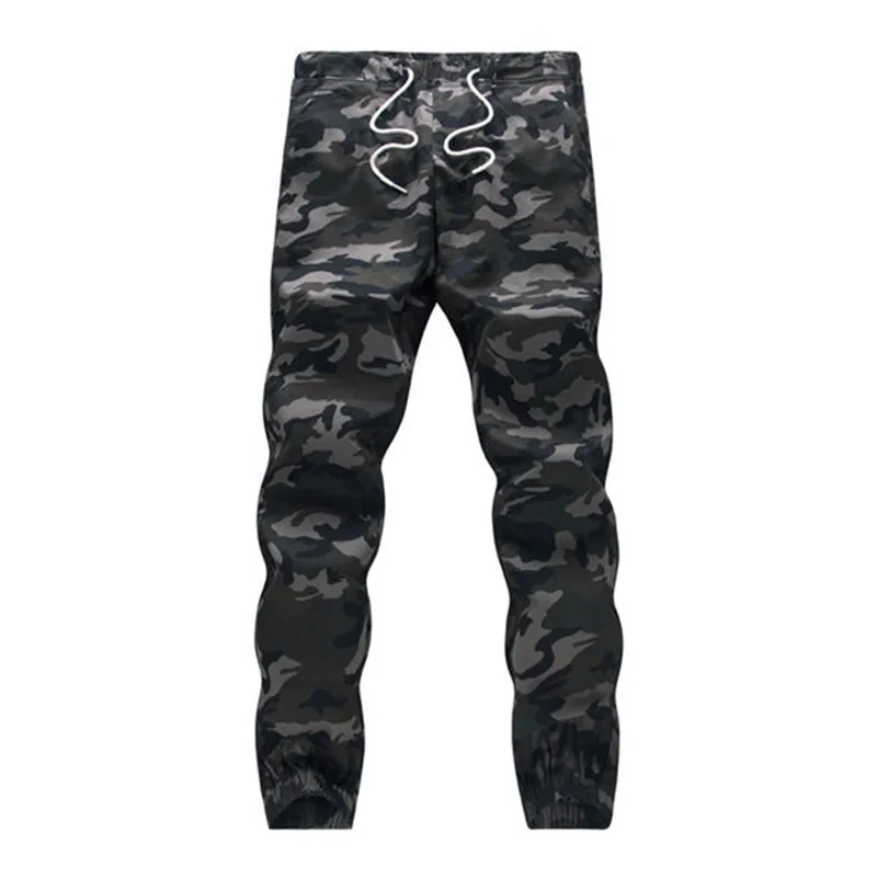 Mens Cotton Pencil Harem Pants Russia Autumn Jogger Camouflage Print Military Pant Loose Big Size Green Camo Drawstring Trousers