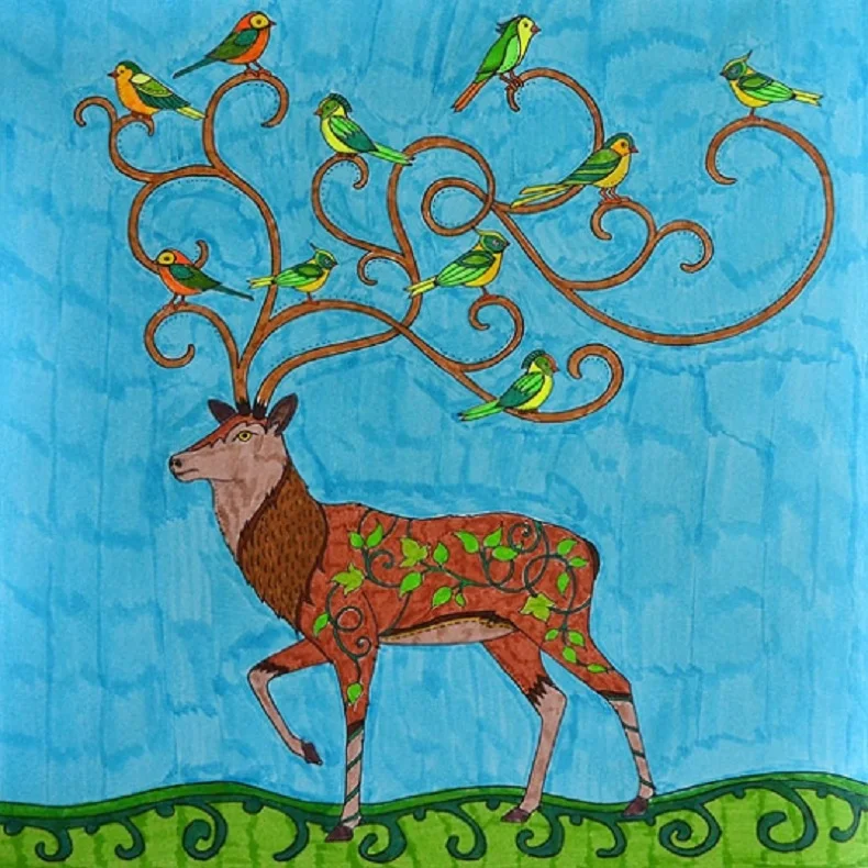 Enchanted Forest An Inky Quest Coloring Book In Books From Office School Supplies On Aliexpress