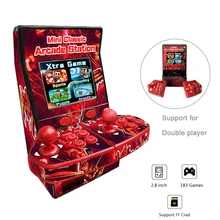 Портативная ретро мини классическая аркадная портативная игровая консоль поддержка двойных 2,8 дюймов ЖК цветной экран аркадная игра встроенные 183 игры