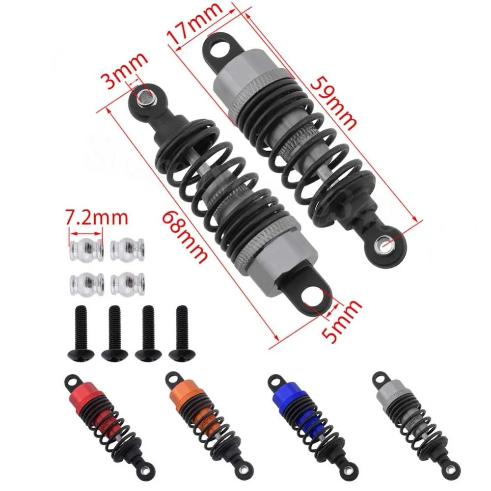 

Oil Filled Aluminum Shock Absorber Set For HPI RS4 Sport 3 Replacement Upgrade Parts #114435