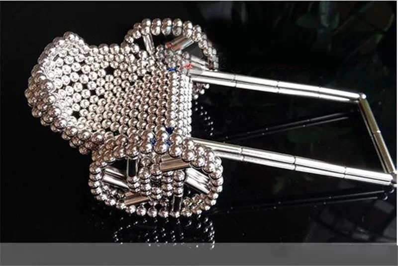 Магнитные Головоломки Неодимовые Магнитные стержни 36 шт D4mm x L23mm магнитные стержни+ 27 шт D8mm стальные шарики toy052