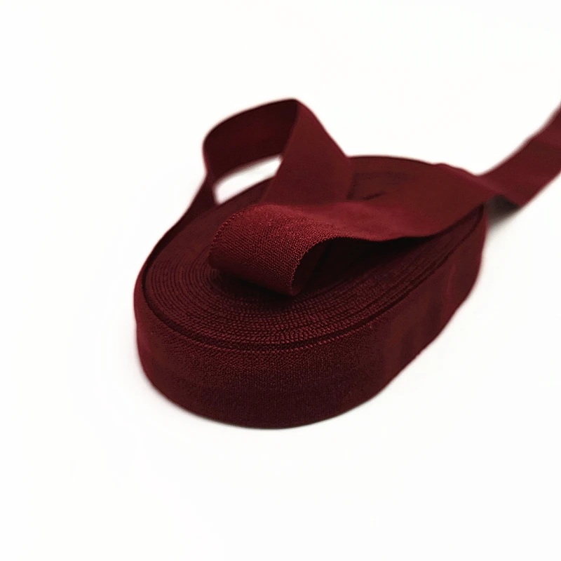 10 ярдов 5/"(15 мм) эластичная лента из спандекса Многоуровневая кружевная ткань для шитья, отделка, пояс, аксессуары для одежды - Цвет: Deep Red