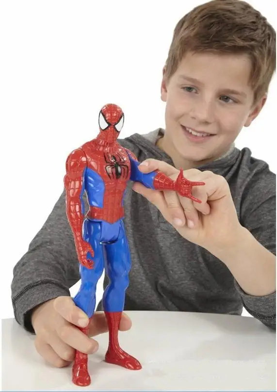 アニメフィギュア熱い販売驚くべき映画30cmスパイダーマンスパイダーマンおもちゃアクションフィギュアのおもちゃのe127リテールボックス Toy Drops Toy Cartoy Jelly Aliexpress