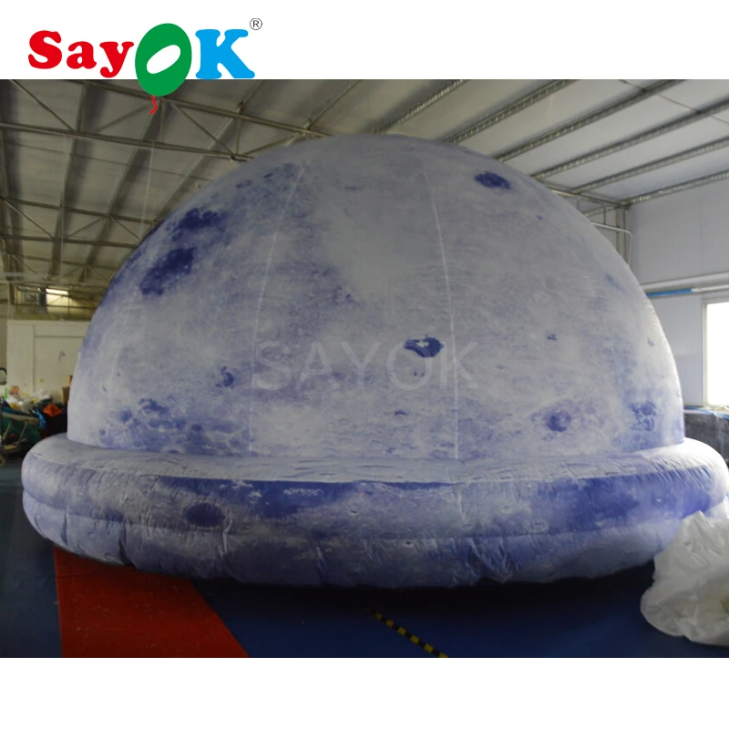  5m/6m Full printing portable inflatable planetarium projection dome tent with air blower for school - 32853578124