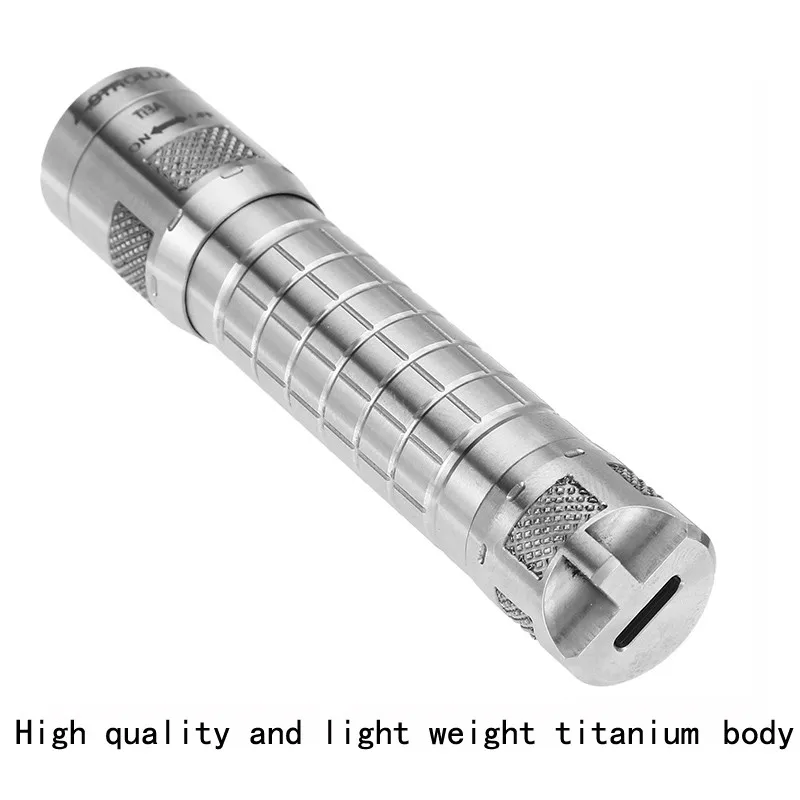 Astrolux Ti3A Nichia 4Modes Mini LED Flashlight IP65 Waterproof Emergency Torch