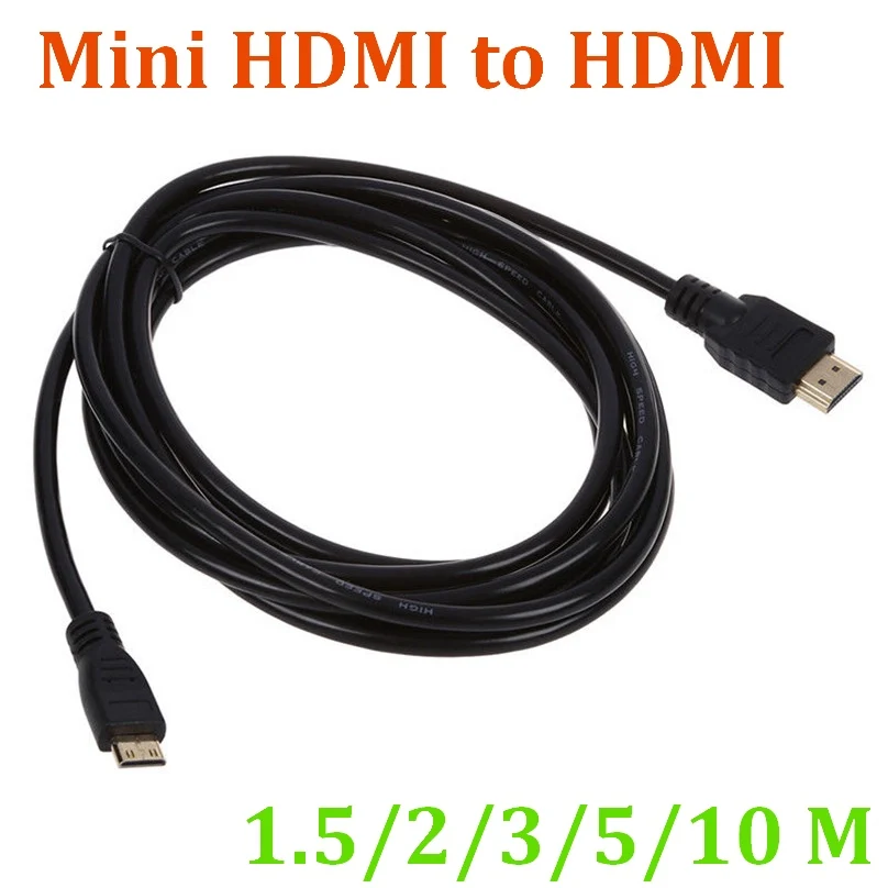 kig ind Beloved Politibetjent 1m,2m,3m,5m,10m High Speed Gold Plated Hdmi To Mini Hdmi Plug Male-male Hdmi  Cable 1.4 Version 1080p 3d For Tablets Dvd - Audio & Video Cables -  AliExpress