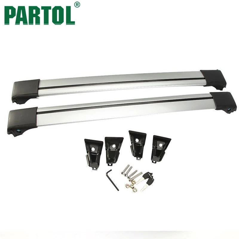 Partol Universal Car Roof Rack Cross Bar Roof Luggage Carrier Roof Rail