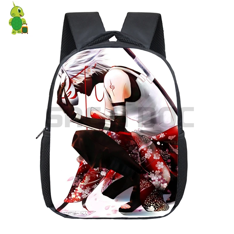 Anime Naruto Backpack Kids Baby Toddler School Bags Cartoon Naruto Sasuke Kakashi Kindergarten Backpacks Children Best Gift - Цвет: 9