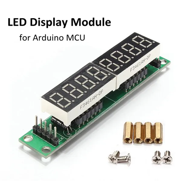 Новое поступление года MAX7219 красный LED матрица модуль драйвера доска 8-цифры 7 сегментный, цифровой, светодиодный Дисплей трубка для Arduino MCU