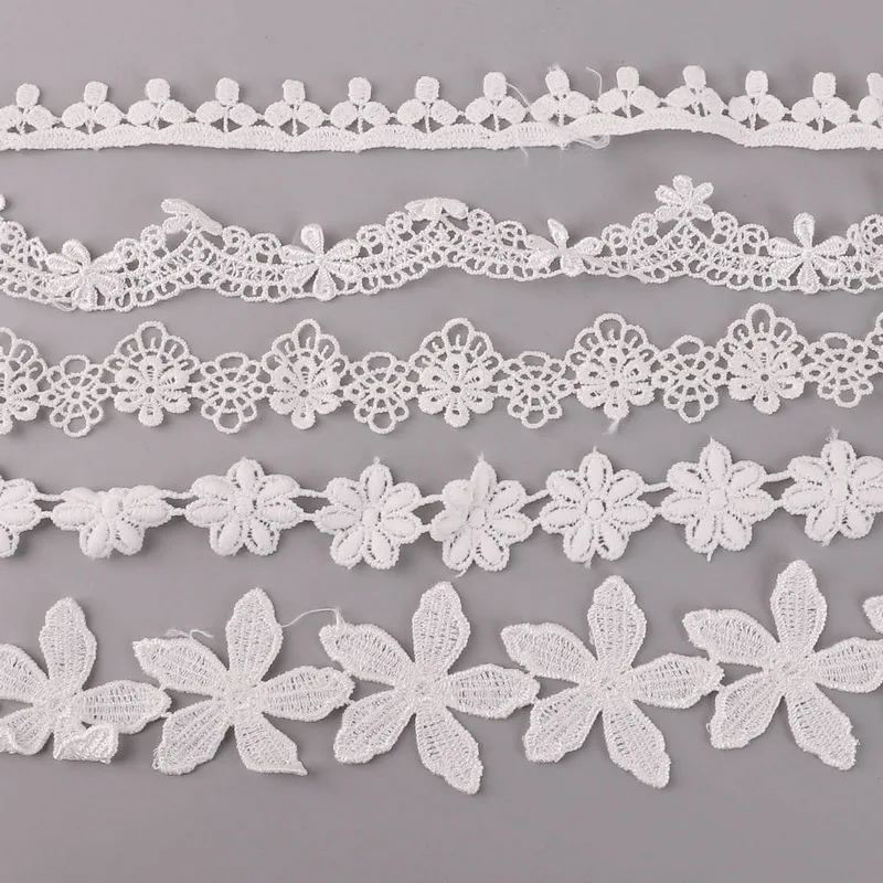 Lace Ribbon Handmade Lace Trim Patchwork Material DIY Crafts Garment Sewing Supplies 1yard/lot