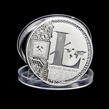 Novo 1 oz puro. 999 prata chapeado 25 ltc litecoin vires em numéris medalhão moeda novo apr18