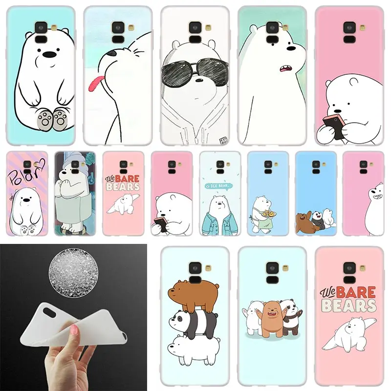 

Bare Polar Bear Soft Cover Phone Case For Samsung Galaxy A50 A10 A20 A30 A40 A60 A70 A6 A8 Plus A7 A9 2018 A3 A5 2017 A90