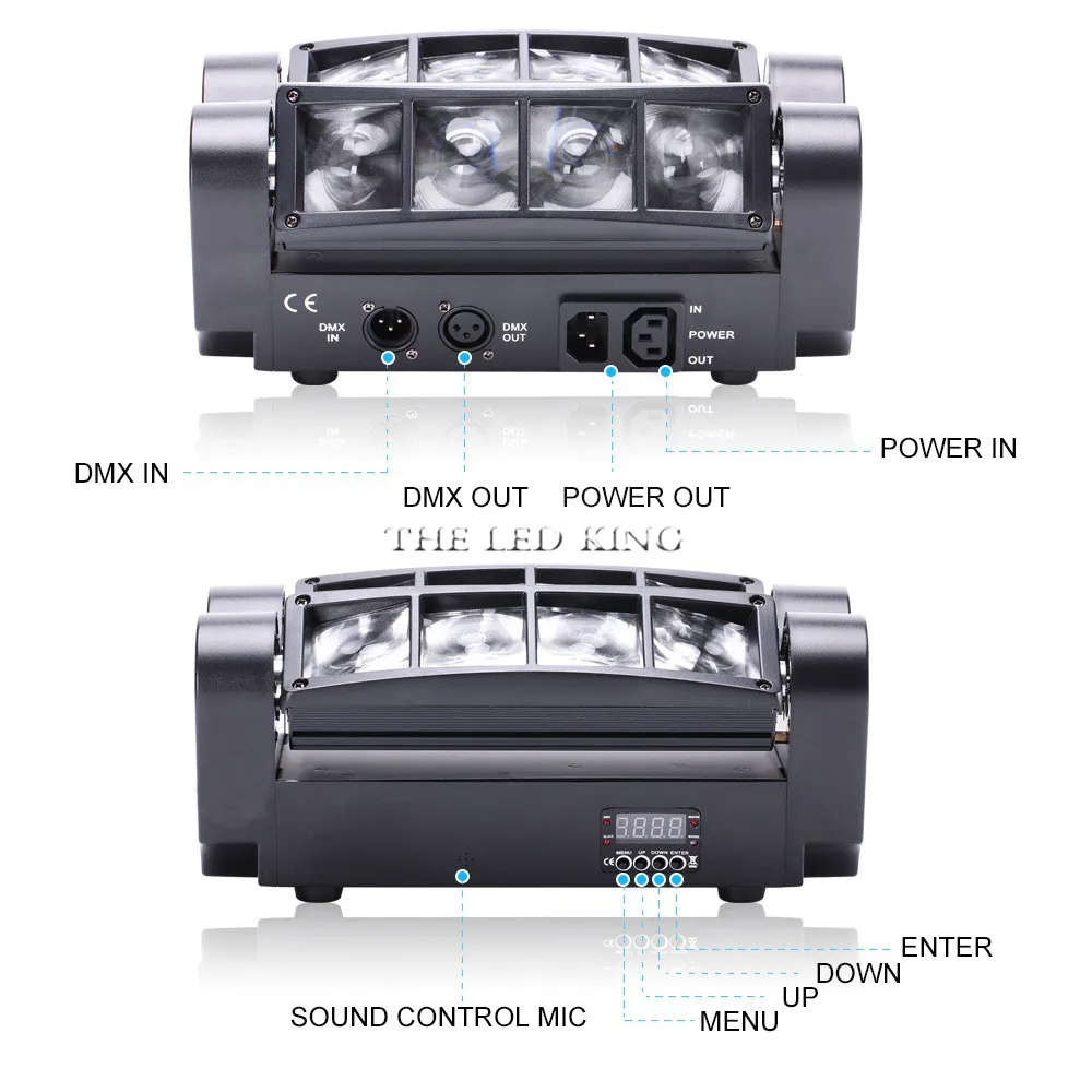 Хит продаж светодиодный сценический светильник dj led rgbw 4в1 с движущейся головкой