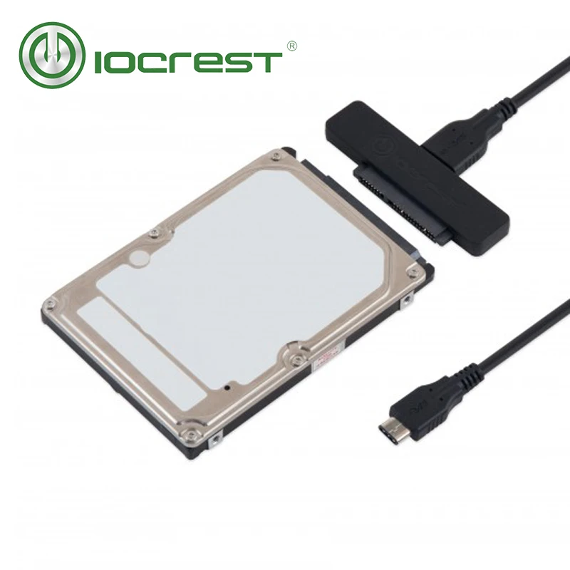 

IOCREST Type-C USB-C USB 3.1 Gen 2 to SATA III Controller Adapter for Laptop 2.5" Hard Drives