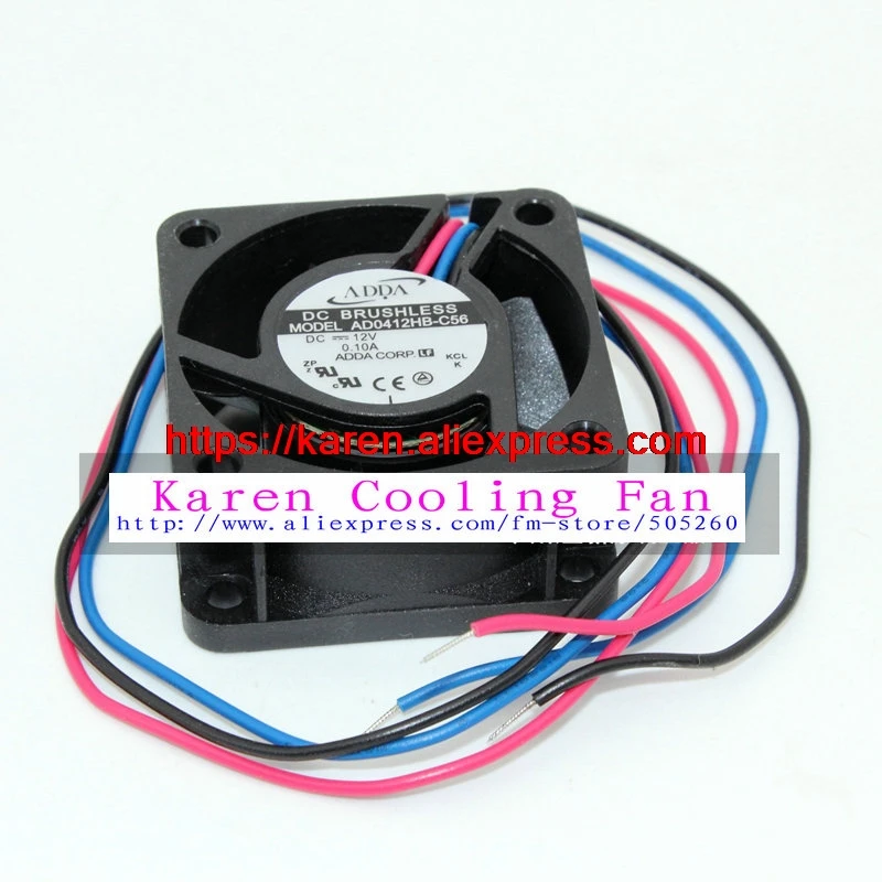 

New Original ADDA AD0412HB-C56 DC12V 0.10A 40*40*20MM 4cm cooling fan