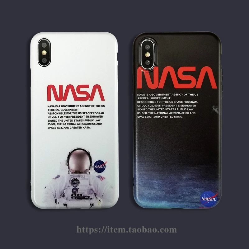 

American Fashion Astronaut Soft Phone Cover Case For Iphone X Xs Max Xr 8 7 6 6s Plus Matte Silicone Universe Cases Coque Funda